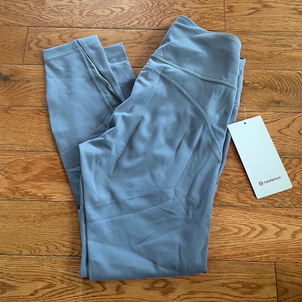 Lululemon Wunder Train High Rise HR Tight 25" Mesh Panel Size 8 SOGY Solar Grey